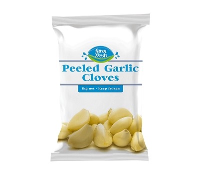 GARLIC PEELED FZN 1KG (FARM FRESH) [FZN]