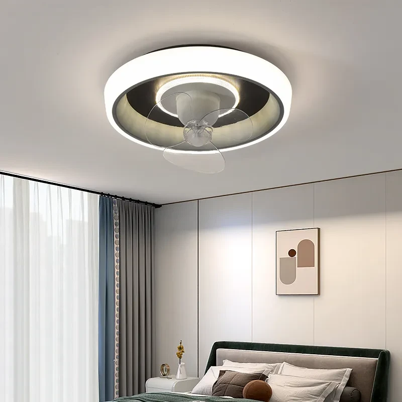 Household Simple Modern Intelligent Variable Frequency Electric Fan Lamps And Lanterns
