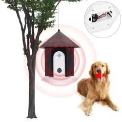 Pet Dog Ultrasonic Anti Barking Silencer Outdoor Bark Deterrent Trainer Barking Stop