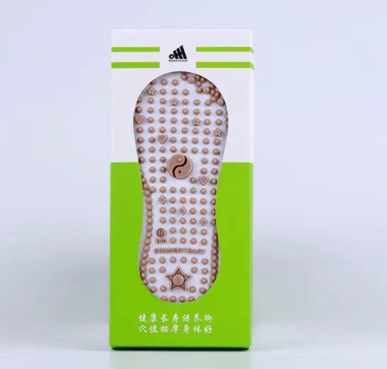 Combed Cotton Acupoint Massage Socks White