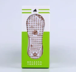 Combed Cotton Acupoint Massage Socks White