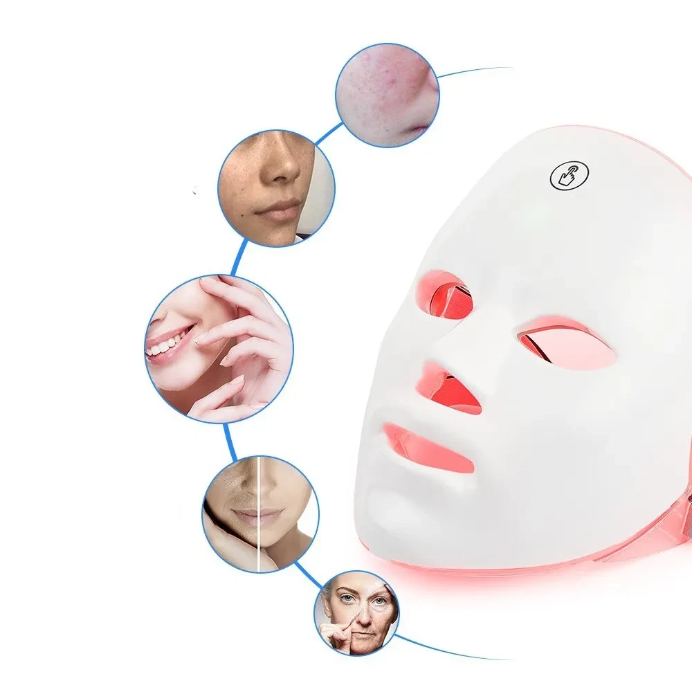 A 7-Color LED Facial Mask with Eye Protection