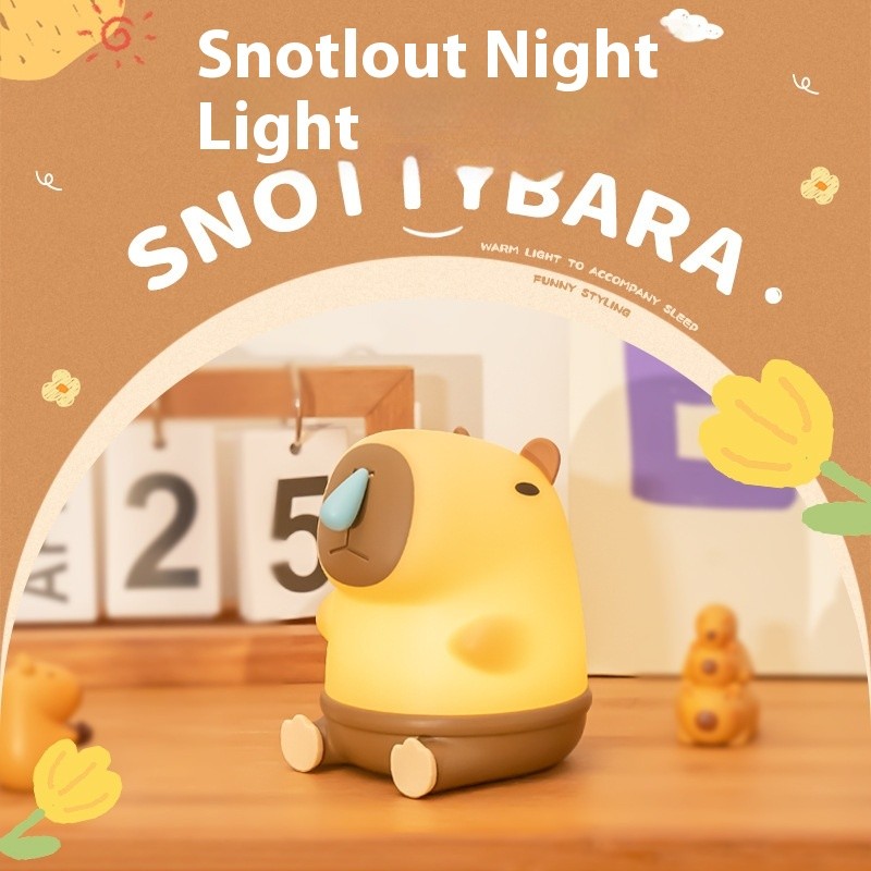 Capybara silicone night lamp