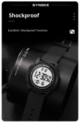 Men's Sports Electronic Watch Lightweight Design Large Screen Luminous Student Watch