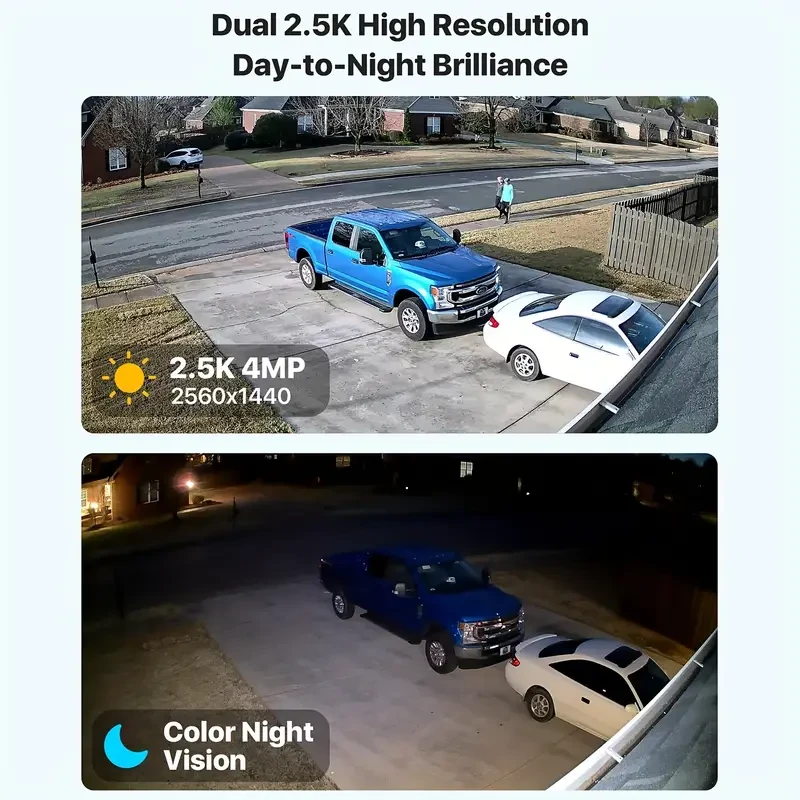 ZOSI 4K Dual-Lens PTZ Security Camera - 360° Outdoor, 8X Zoom, Color Night Vision (C298 Max)