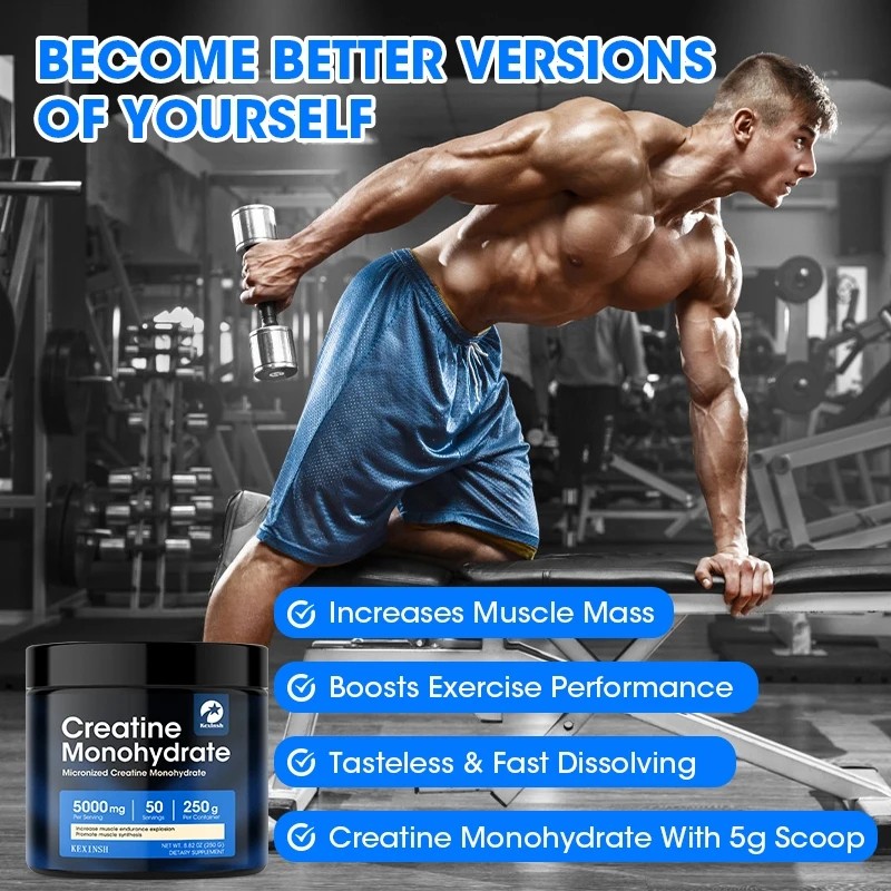 Kexinsh Creatine Monohydrate Powder – Post Workout Recovery Drink