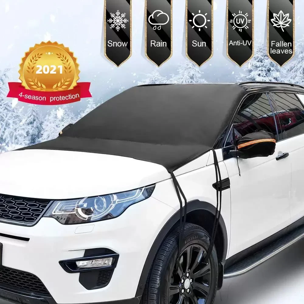 Car snow block front windshield antifreeze cover winter front gear snowboard windshield snow cover frost guard