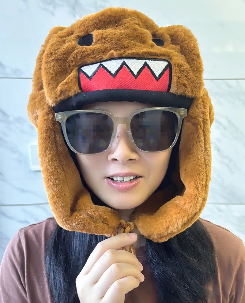 Domo Kun Plush Hat Ushanka – Cute Winter Hat for Men and Women