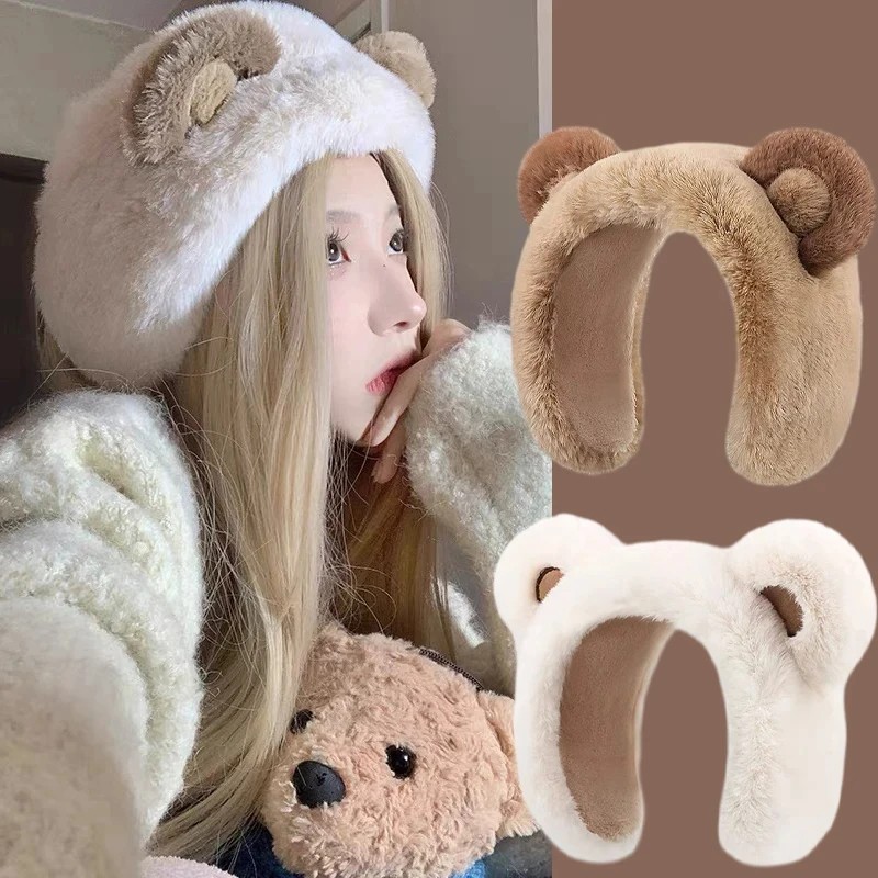 Women’s Earmuffs Cartoon Little Bear Warm Earmuffs Winter