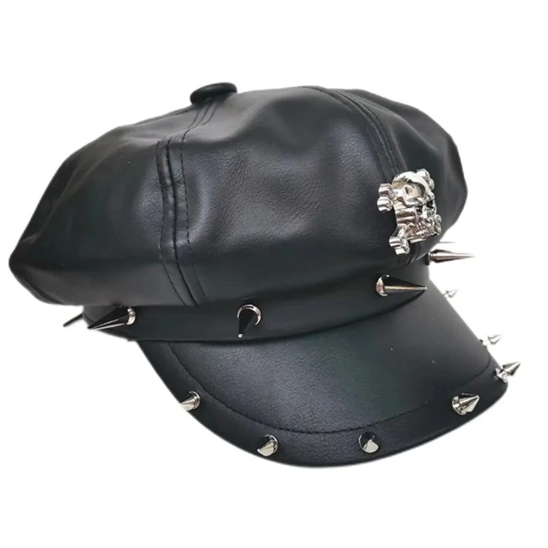 Trendy Non-Mainstream Men’s and Women’s Hats with Rivets