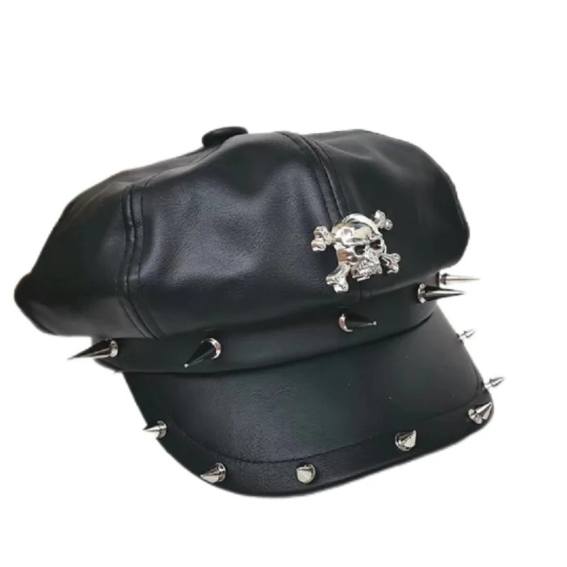 Trendy Non-Mainstream Men’s and Women’s Hats with Rivets