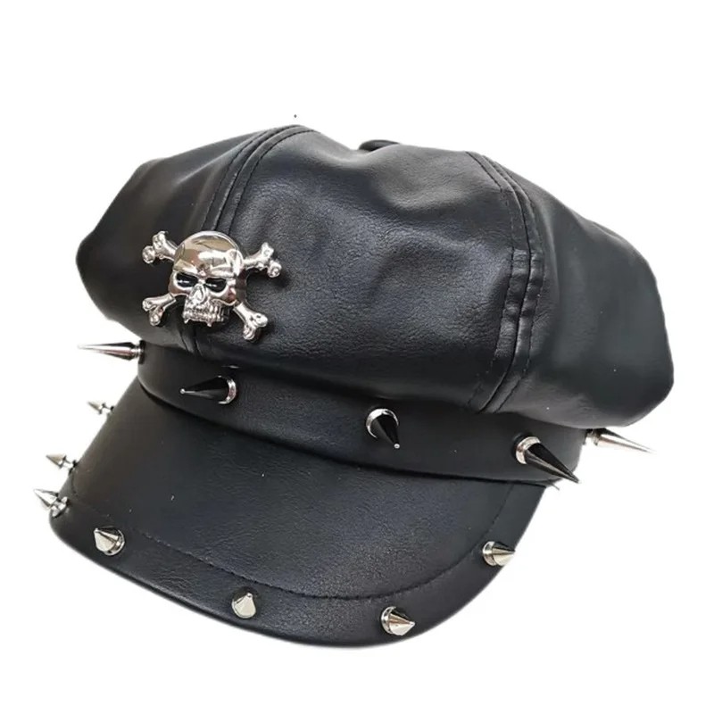Trendy Non-Mainstream Men’s and Women’s Hats with Rivets