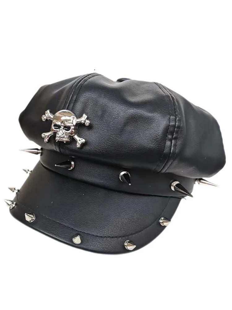 Trendy Non-Mainstream Men’s and Women’s Hats with Rivets