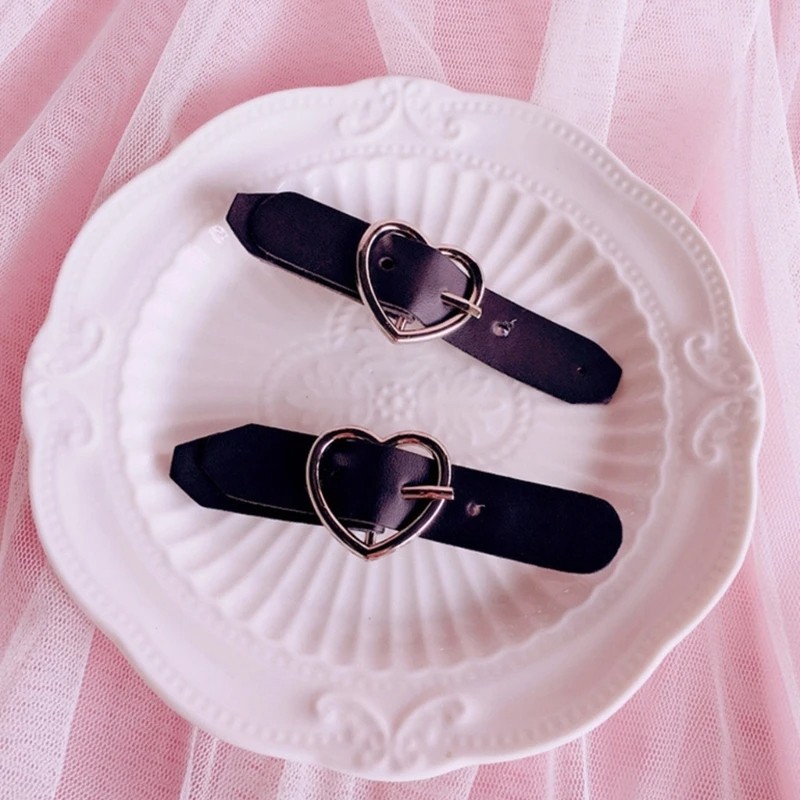 Lolita Accessories Hairpin – Black Dark Sweet Cool Girl Big Bow