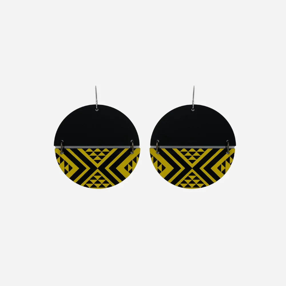Earrings - Split Tāniko I