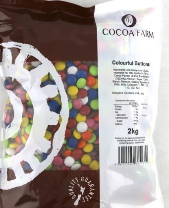 Choc Buttons Colourful - Dry Store