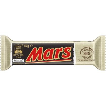 Chocolate Bar Mars 47g Paper Packaging - Dry Store