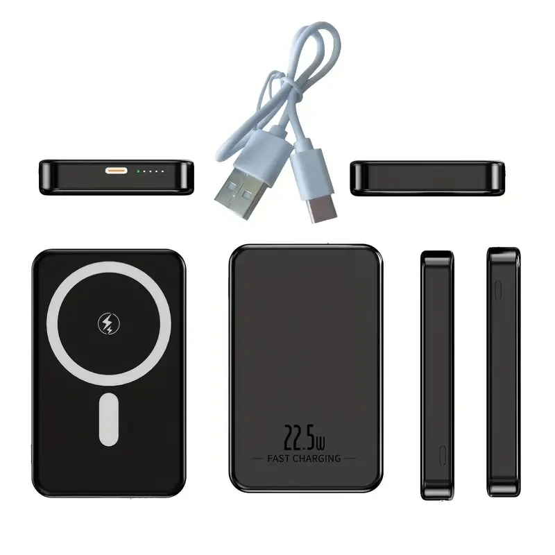 10000mAh Magnetic Wireless Power Bank – 22.5W Fast Charging for iPhone