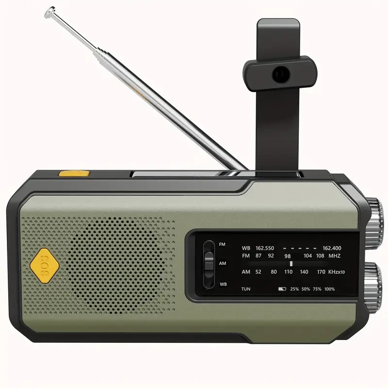 Daykit Hand Crank Radio – AM/FM, Solar, Flashlight & SOS Alarm