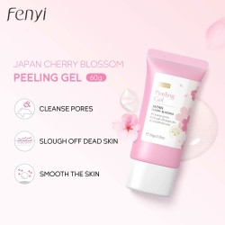 Cherry Blossom Exfoliating Gel - Moisturizing, Tender, and Cleansing Skin Care for Face and Body