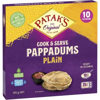 Pappadums Plain - Dry Store