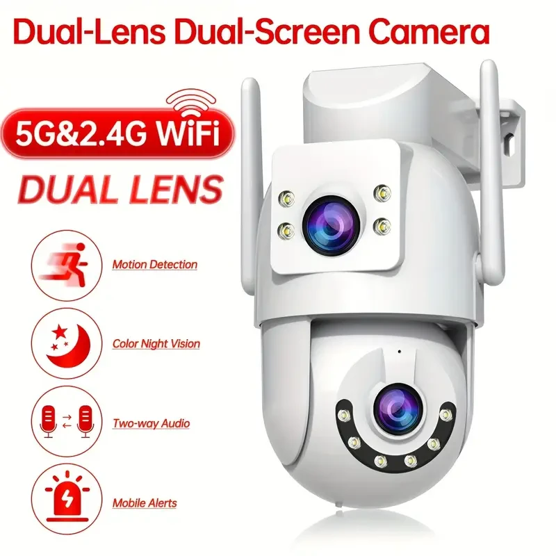 JOOAN Outdoor PTZ Wireless IP Camera – Dual Lens