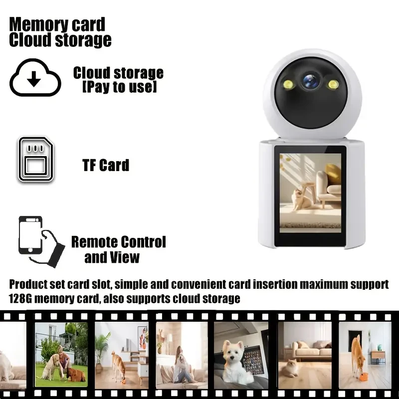 Home Pet Camera – Built-in Screen