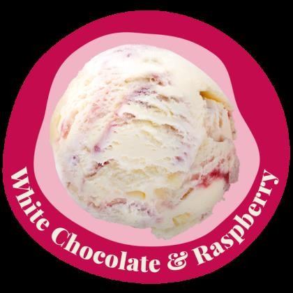 Ice Cream White Chocolate Raspberry