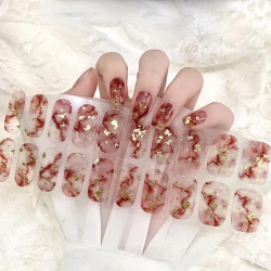 Pure Color Onion Powder Baking-free Gel Nail Art
