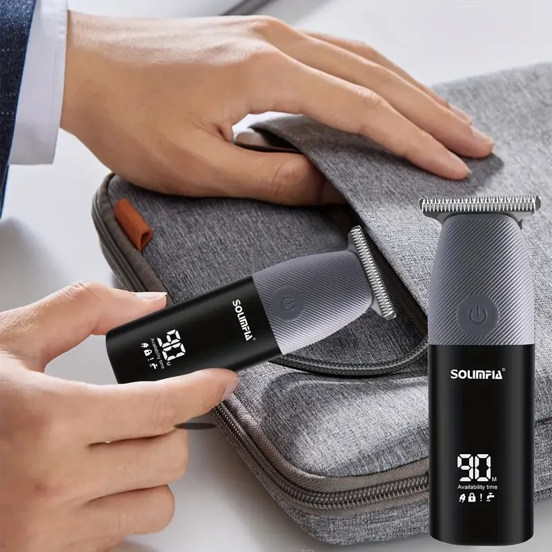 Portable Mini Electric Hair Clipper – LCD Digital Display