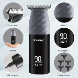 Portable Mini Electric Hair Clipper – LCD Digital Display