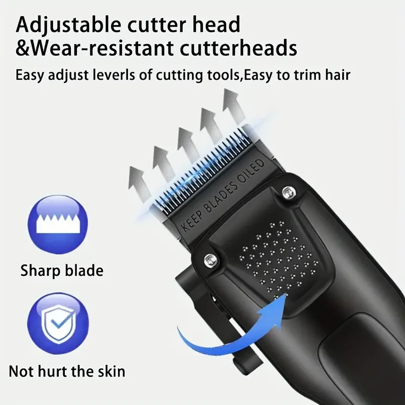 3pcs Men’s Professional Hair & Beard Grooming Kit