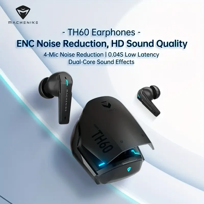 MACHENIKE TH60 Wireless Earphones – Low Latency