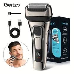 GERTZY USB Rechargeable Men's Shaver with Sideburn Trimmer