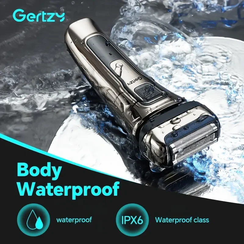 GERTZY USB Rechargeable Men's Shaver with Sideburn Trimmer