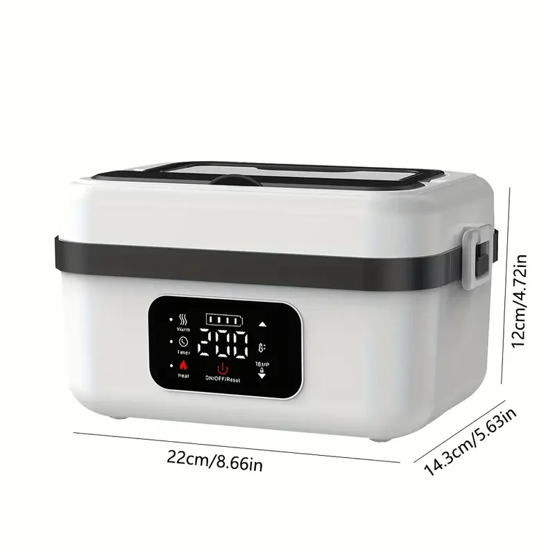 Portable Electric Lunch Box with Thermal Insulation - USB-C Fast Heating