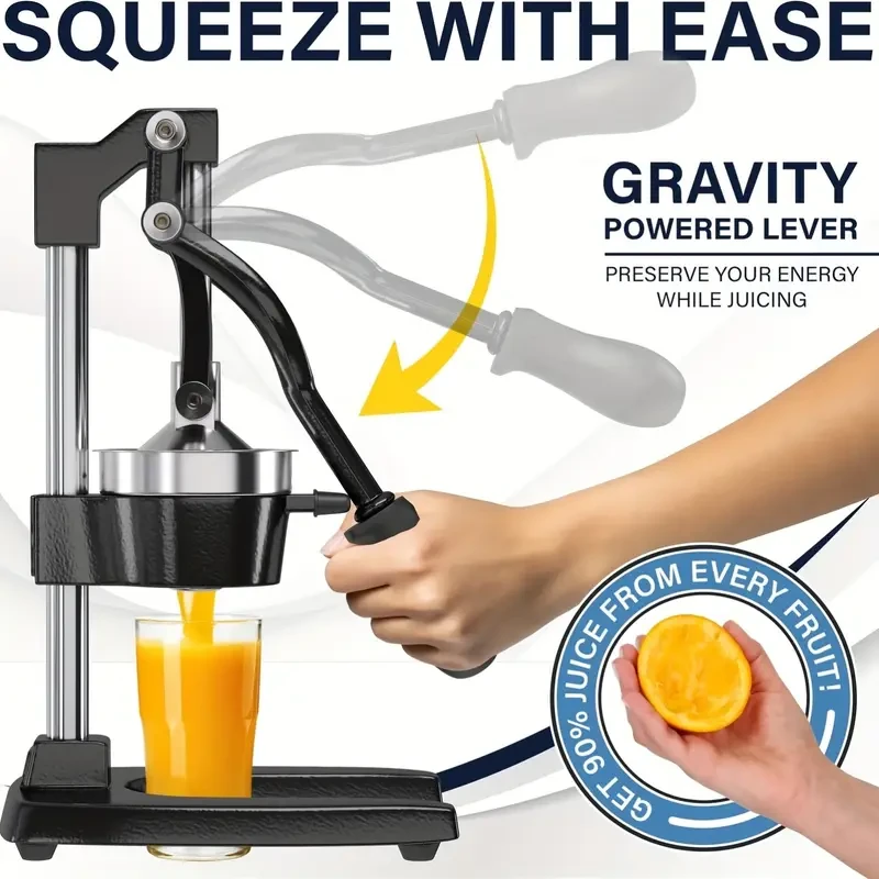 Heavy Duty Manual Citrus Juicer – Metal Body