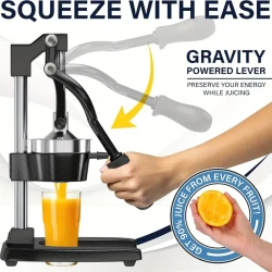 Heavy Duty Manual Citrus Juicer – Metal Body