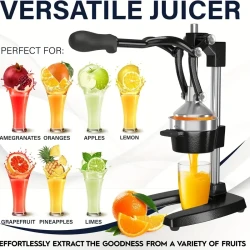 Heavy Duty Manual Citrus Juicer – Metal Body