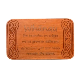Whanau Wood Sign