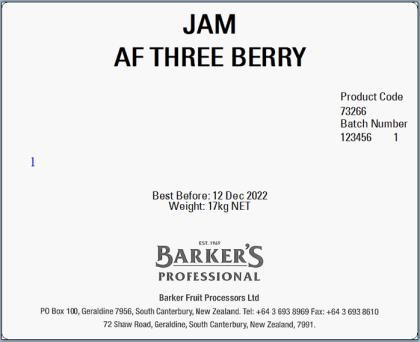 JAM THREE BERRY