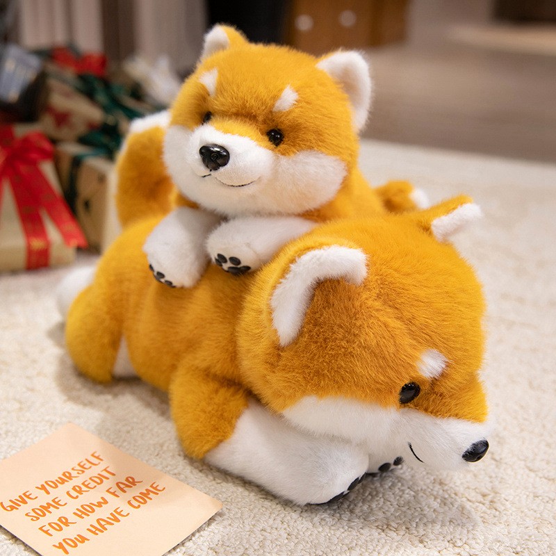 Cute Lying Posture Dog Cartoon Doll Plush Toys