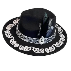 Pōtae - Black Fedora Felt Hat