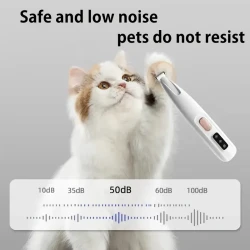 Pet Grooming Clippers | Low Noise LED Light Assisted Electric Trimmer