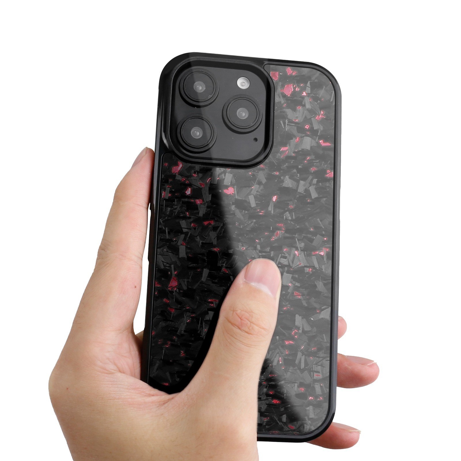 16ProMax Carbon Fiber Magnetic Forging Twill Phone Case