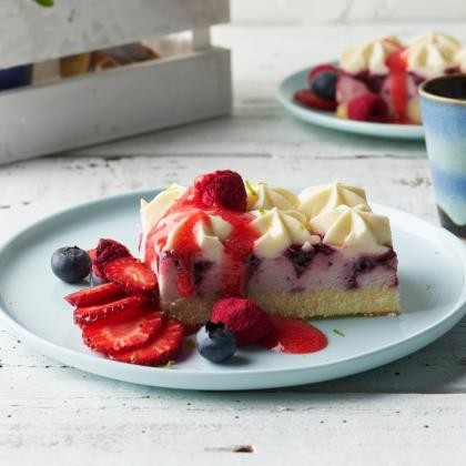 Cheesecake Mixed Berry Uncut