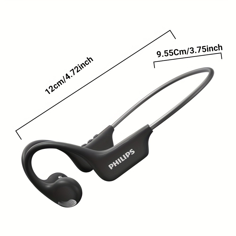 Philips Open Ear Sport Headphones – BT5.4 Wireless Bone Conduction Earphones
