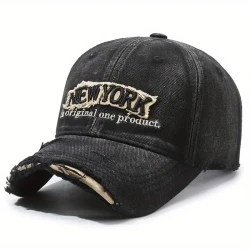 Vintage Distressed Embroidery Baseball Cap