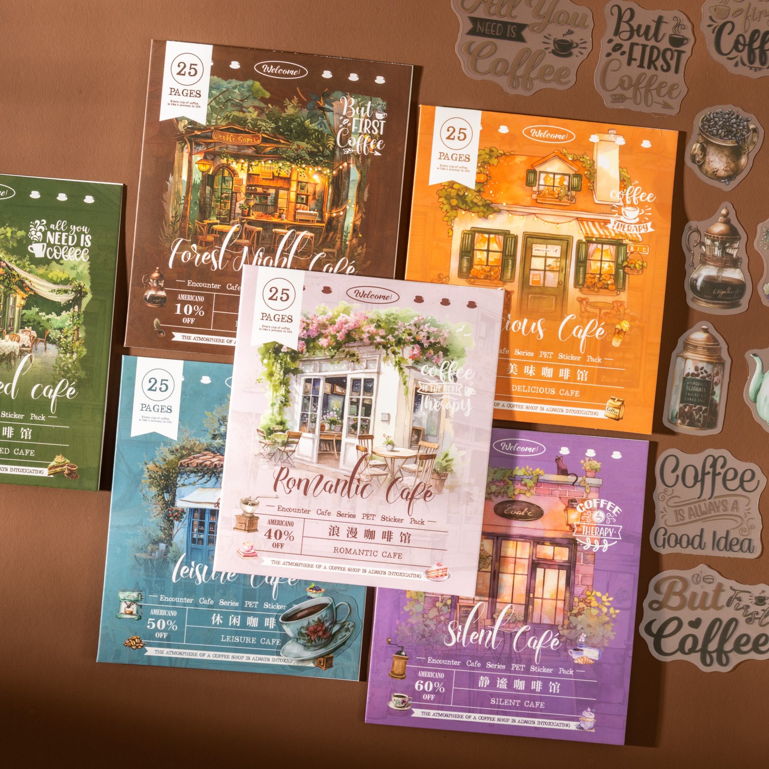 Encounter Cafe Series Hand Account Sticker Package