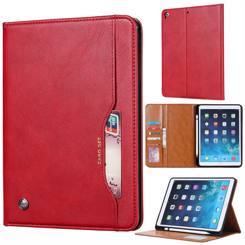 Classic Kneading Leather Business Flip Sleep Protective Cover